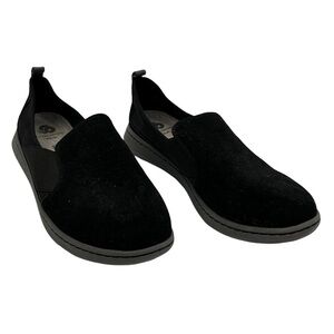 Clarks Black Cloudsteppers Slip On Shoes Size 9 1/2 Wide Women's